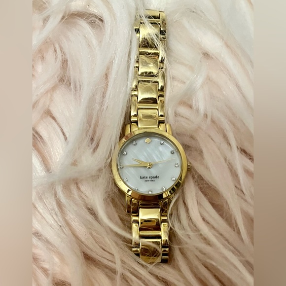 Kate Spade Gramercy Gold Tone Stainless Steel Crystal Accented Watch - Picture 11 of 16